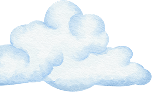 watercolor cloud cropped on left side