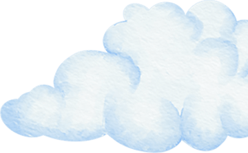 watercolor cloud cropped on right side